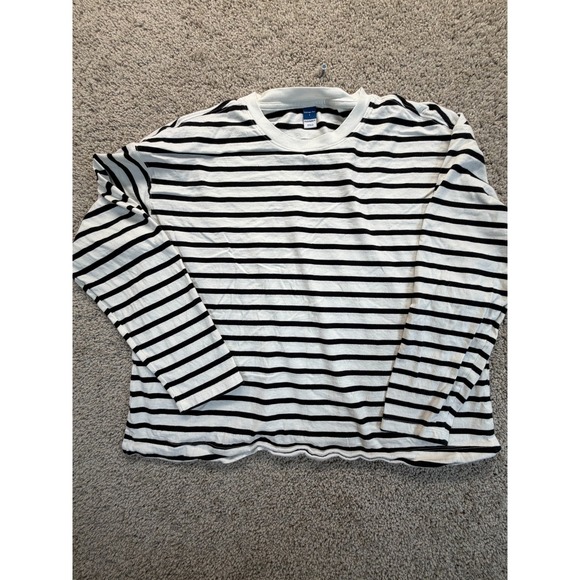Old Navy Tops - Old Navy Classic Striped Long Sleeve Tee - Size Large
